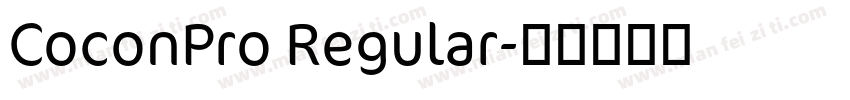 CoconPro Regular字体转换